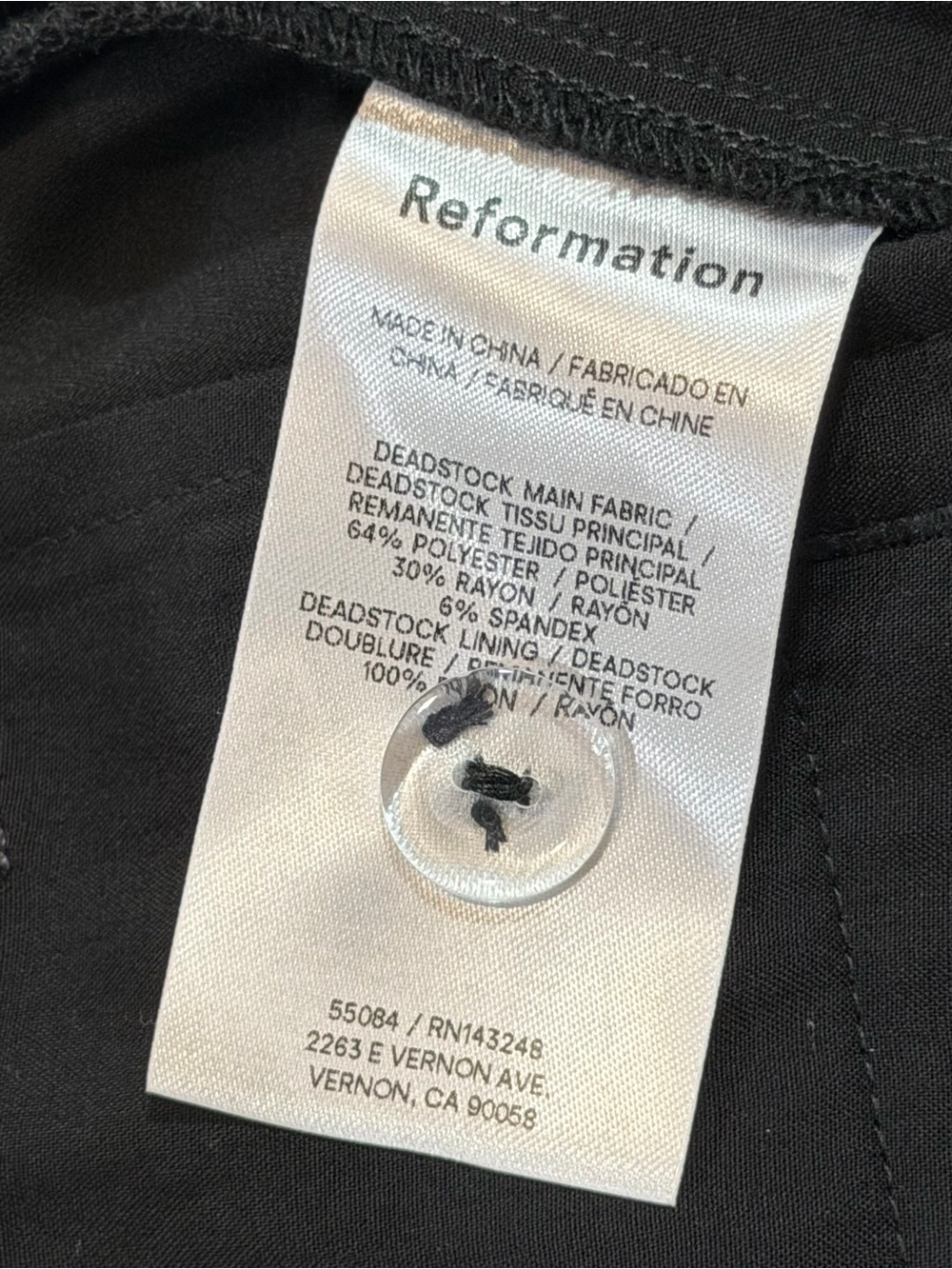 Reformation Black Wide Leg Pants - Picture 8 of 13
